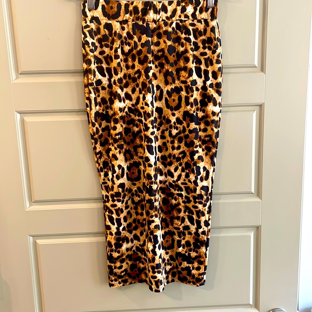 SHEIN Leopard Print Pencil Skirt